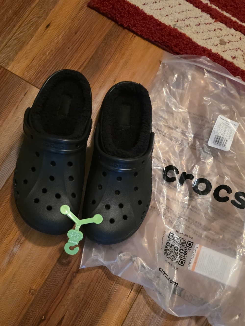 CROCS Kids Classic Lined Clog in Black